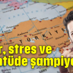 Sinir,  stres ve üzüntüde şampiyonuz