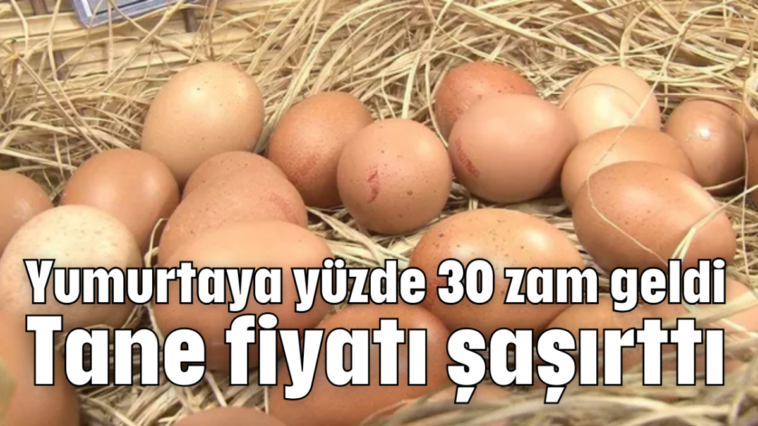 Yumurtaya yüzde 30 zam geldi: Tane fiyatı şaşırttı