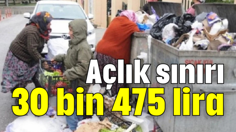 Açlık sınırı 30 bin 475 lira