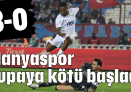 Alanyaspor kupaya kötü başladı 3-0