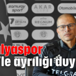 Antalyaspor Alex'le ayrılığı duyurdu