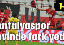 Antalyaspor evinde fark yedi 1-4