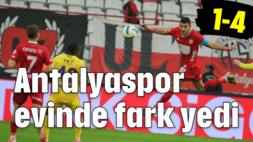 Antalyaspor evinde fark yedi 1-4