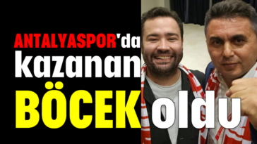 Antalyaspor'da kazanan Böcek oldu