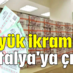 Büyük ikramiye Antalya'ya çıktı