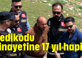 Dedikodu cinayetine 17 yıl hapis