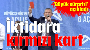 İktidara kırmızı kart