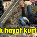 Kask hayat kurtardı