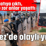 Kepez'de olaylı yıkım