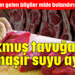 Kokmuş tavuğa çamaşır suyu ayarı