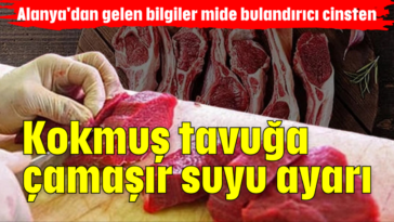 Kokmuş tavuğa çamaşır suyu ayarı