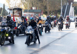 Motosiklet sürücülerinden 'Kadına Şiddete Hayır' korteji