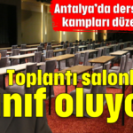 Toplantı salonları sınıf oluyor