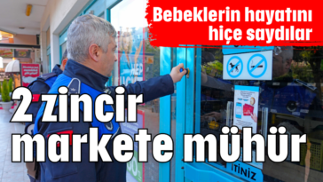 2 zincir markete mühür