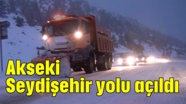 Akseki-Seydişehir yolu açıldı