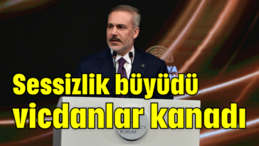 Sessizlik büyüdü vicdanlar kanadı