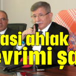 Siyasi ahlak devrimi şart